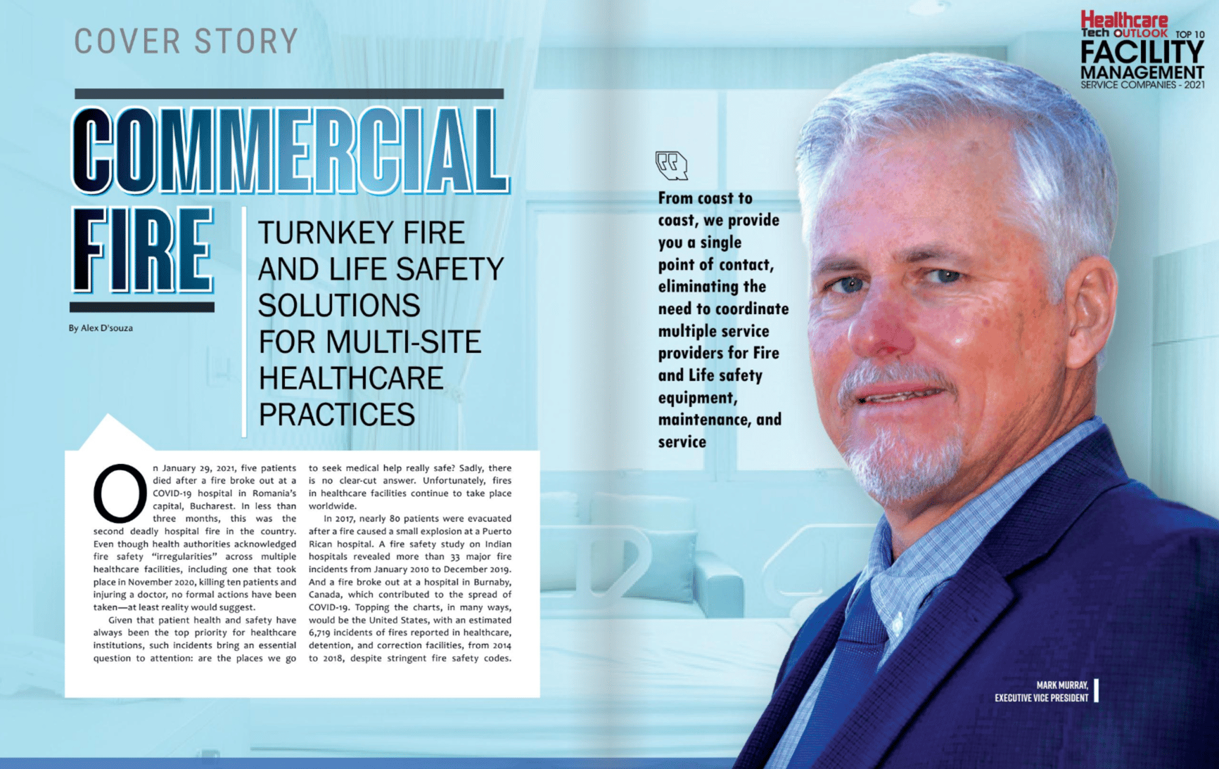 Commercial Fire Named “2021 Top Facility Management Company” by